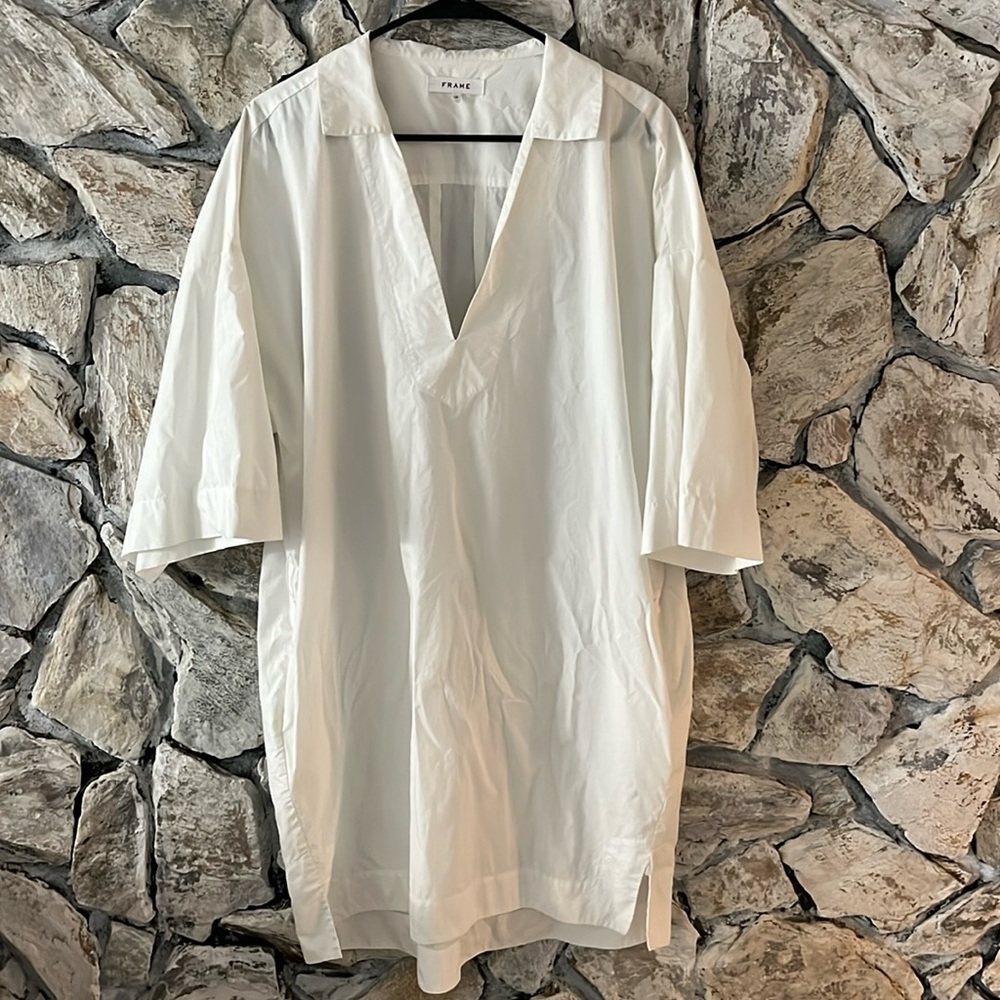 Frame White Shirt Dress